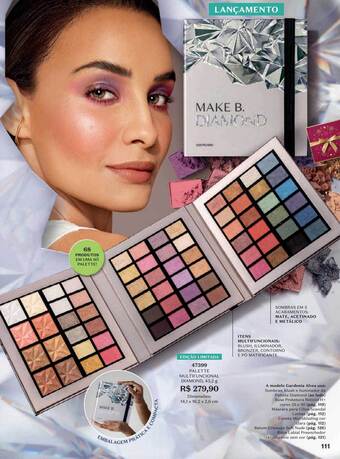 O Boticário Palette multifuncional diamond 47399 oferta