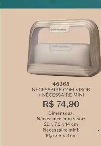 Nécessaire com visor + nécessaire mini 46365
