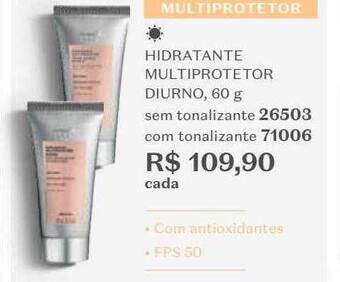 Hidratante multiprotetor diurno