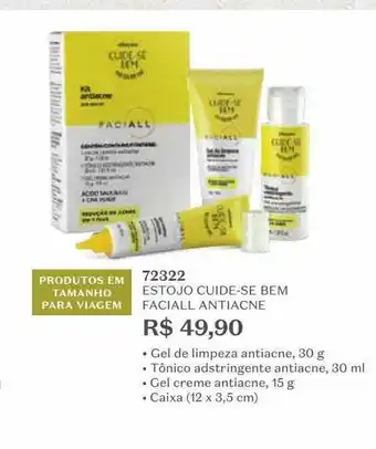 O Boticário Estojo cuide-se bem faciall antiacne oferta