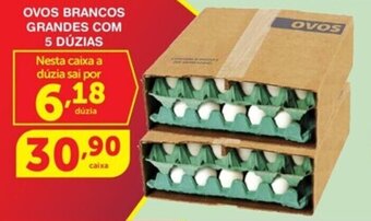 Roldão Ovos Brancos Grandes com 5 duzias oferta