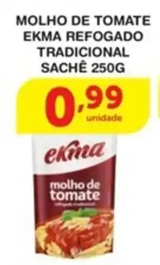 Roldão Molho de Tomate Ekma Refogado sache 250g oferta