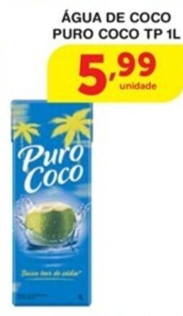 Roldão Agua de Coco Puro Coco TP 1L oferta