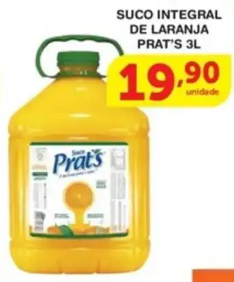 Roldão Suco Integral de Laranja Prats 3L oferta