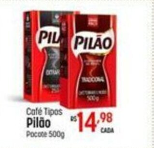 Muffato Cafe Tipos Pilao pacote 500g oferta