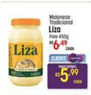 Muffato Maionese Tradicional Liza pote 450g oferta