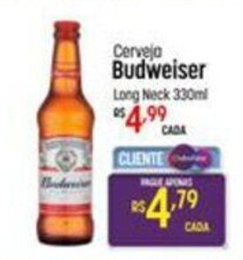 Muffato Cerveja Budweiser Long Neck 330ml oferta