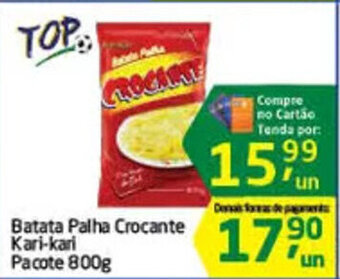 Tenda Atacado Batata Palha Crocante Kari Kari pacote 800g oferta