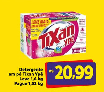 Mercado Extra Detergente em po Tixan Ype Leve 1.6kg pague 1.52kg oferta