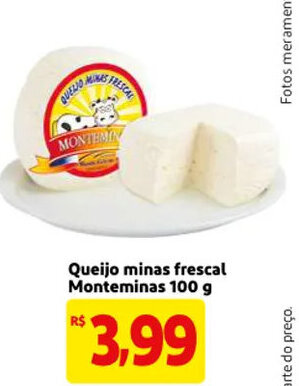 Mercado Extra Queijo minas frescal Monteminas 100g oferta