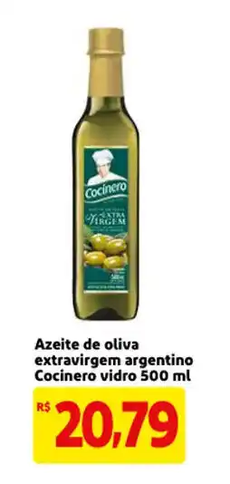 Mercado Extra Azeite de Oliva Extravirgem Argentino Cocinero Vidro 500ml oferta