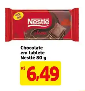 Mercado Extra Chocolate em tablete Nestle 80g oferta