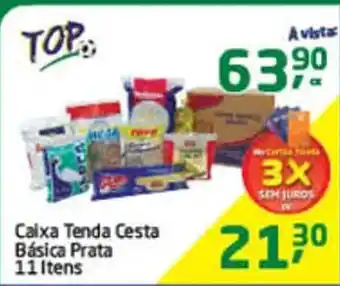 Tenda Atacado Caixa Tenda Cesta Basica Prata 11 Itens oferta