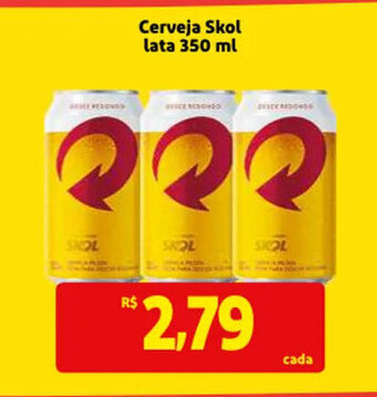 Mercado Extra Cerveja Skol lata 350ml oferta