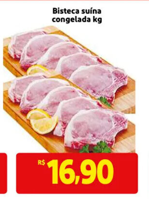 Mercado Extra Bisteca Suina Congelada 1kg oferta