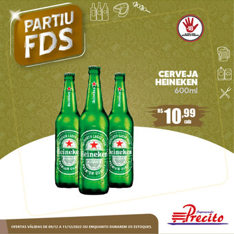 Supermercado Precito Cerveja Heineken 600ml oferta
