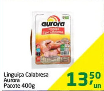 Tenda Atacado Linguica Calabresa Aurora Pacote 400g oferta