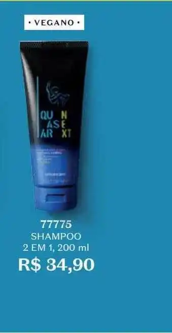 O Boticário Shampoo 2 em 1 vegano 77775 oferta