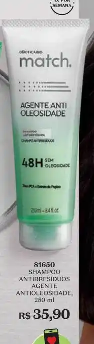 Shampoo antirresiduos agente antioleosidade