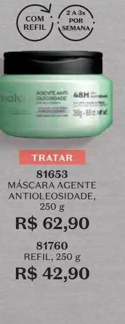 O Boticário Máscara agente antioleosidade 81653 oferta