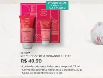 O Boticário Kit cuide-se bem morango & leite 50932 oferta