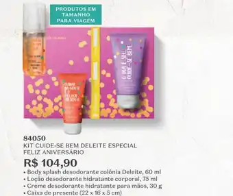 O Boticário Kit cuide-se bem deleite especial feliz aniversario 84050 oferta