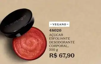 O Boticário Açúcar esfoliante desodorante corporal vegano 48020 oferta