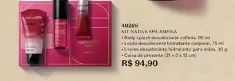 O Boticário Kit nativa spa ameixa 40268 oferta