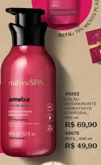 O Boticário Loção desodorante hidratante corporal oferta