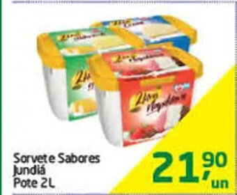 Tenda Atacado Sorvete sabores Jundia pote 2L oferta