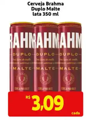 Mercado Extra Cerveja Brahma Duplo Malte Lata 350ml oferta