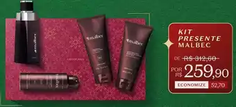 O Boticário Kit presente malbec oferta