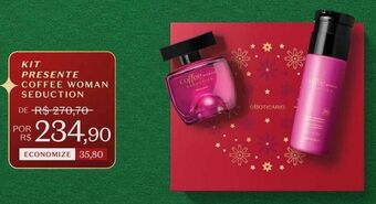 O Boticário Kit presente coffee woman seduction oferta