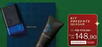 O Boticário Kit presente quasar oferta