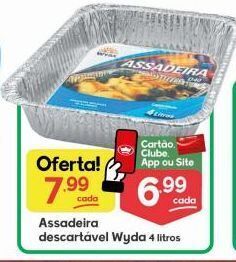 Assadeira descartável wyda 4 lt