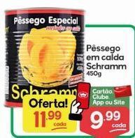 Supermercados Princesa Pêssego em calda schramm 450g oferta