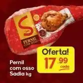 Supermercados Princesa Pernil com osso sadia kg oferta