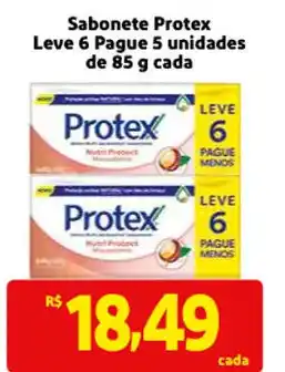 Sabonete protex leve 6 pague 5 unidades de 85g cada