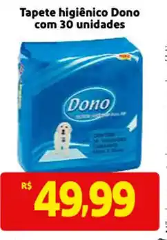 Tapete Higienico Dono com 30 undiades