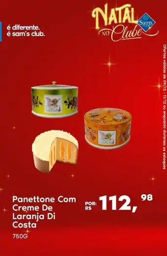 Panettone com Creme de Laranja Di Costa 750g