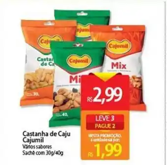 Castanha de Caju Cajumil 30g/40g