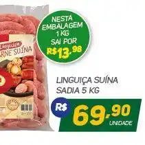 Brasil Atacadista Linguiça suína oferta
