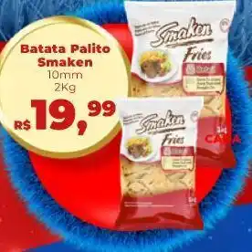 Supermercados Mateus Batata palito smaken oferta
