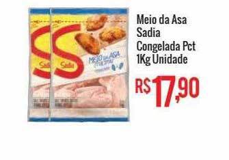 Mart Minas Meio da asa sadia congelada oferta