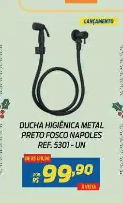 Ducha higiênica metal preto fosco napoles