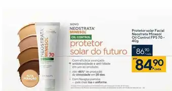 Prototor solar facial neostrata minesol oil control fps70 40g