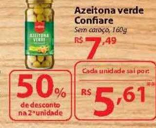 Nacional Azeitona verde confiare 50% de desconto na 2a unidade oferta