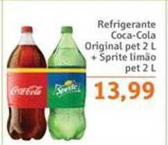 Sonda Refrigerante coca-cola original + sprite limão oferta