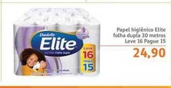 Sonda Papel higiênico elite folha dupla 30 metros leve 16 pague 15 oferta