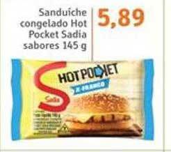 Sonda Sanduiche congelado hot pocket sadia sabores oferta